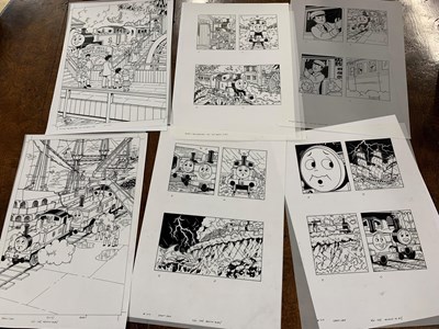 Lot 69 - Six original ink on cell illustrations for...