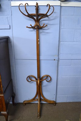 Lot 628 - A 20th Century bent wood coat stand designed...