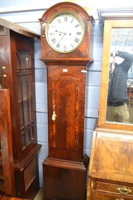 Lot 629 - A Georgian Irish long case clock, the circular...