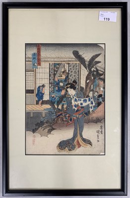 Lot 119 - Utagawa Kunisada (1786-1865), original 19th...