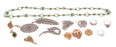 Lot 277 - A mixed lot of jewellery to include marcasite...