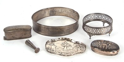 Lot 108 - Mixed Lot:  A Victorian silver embossed...