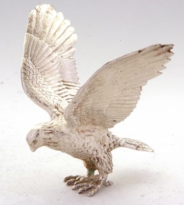 Lot 122 - An Elizabeth II silver model of an eagle,...