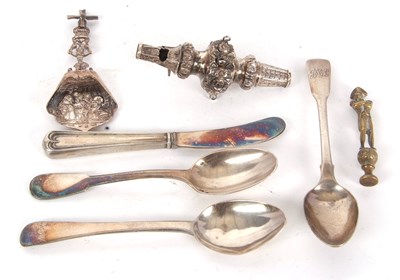 Lot 151 - Mixed Lot: A Victorian silver baby's...