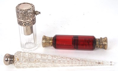 Lot 158 - Mixed Lot: An Edwardian glass and silver...