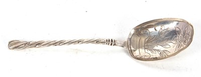 Lot 163 - An antique continental Baptism spoon having a...