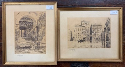 Lot 138 - Ernest George (1839-1922), Two scenes of...