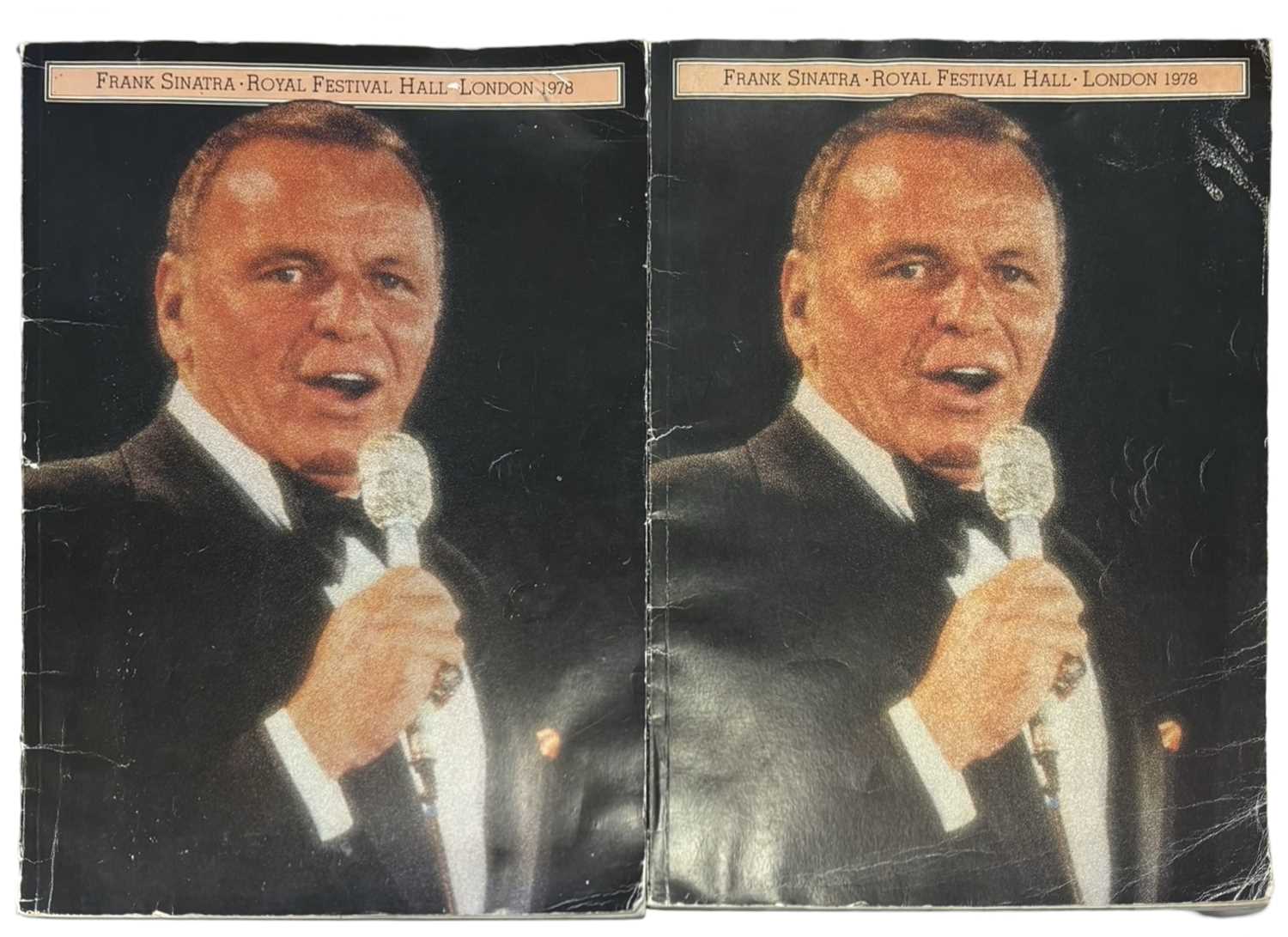 Lot 106 - A pair of Frank Sinatra tour programmes for...