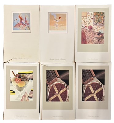Lot 1113 - Six 1980s Cathay Pacific Airline menus, for...