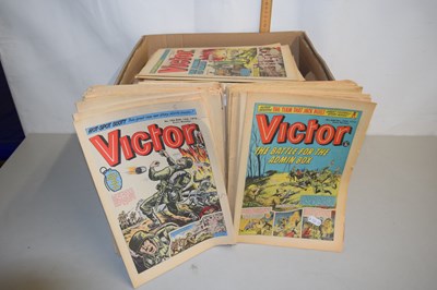 Lot 19 - A box of vintage Victor comics