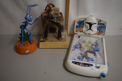 Lot 20 - Mixed Lot: Star Wars novelty alarm clock, a...