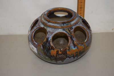 Lot 79 - A Canterbury pottery vase with treacle glaze