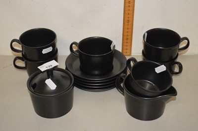 Lot 139 - Quantity of modern black glazed Wedgwood tea...