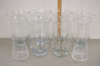 Lot 167 - A group of various clear glass vases