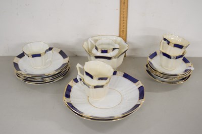 Lot 180 - Quantity of Edwardian gilt rimmed tea wares