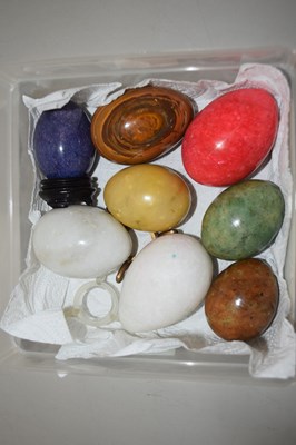 Lot 93 - Collection of polished stone eggs