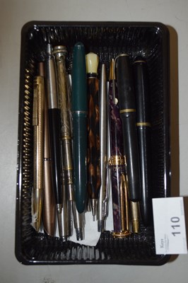 Lot 110 - Box of assorted pens