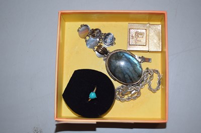 Lot 111 - Box of assorted costume jewellery