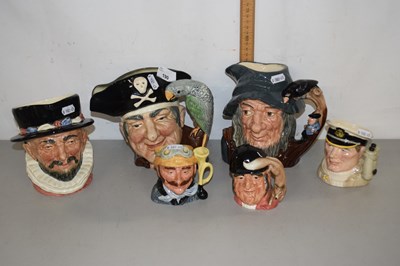 Lot 190 - Collection of Royal Doulton character jugs to...