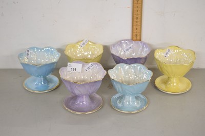 Lot 191 - Set of Mayling lustre finish sundae dishes