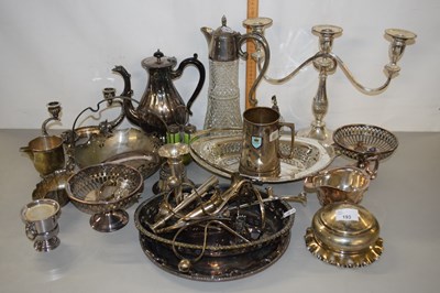 Lot 193 - A collection of various silver plated wares to...