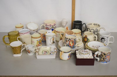 Lot 203 - A collection of various royal commemorative mugs