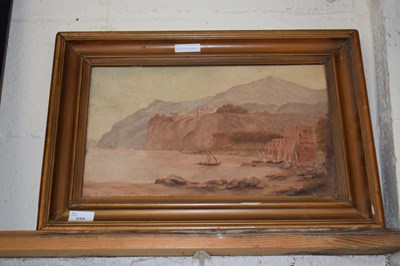 Lot 222 - Early 20th Century school study of a bay scene,...