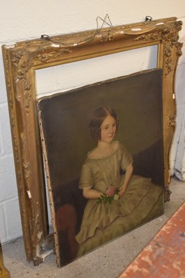 Lot 234 - Victorian school portrait of a young girl with...