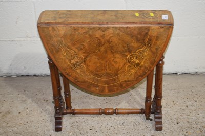 Lot 274 - A Victorian walnut veneered Sutherland table