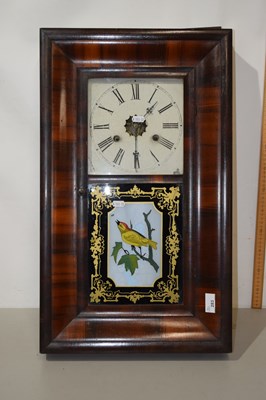 Lot 283 - Jerome & Co, American wall clock with bird...