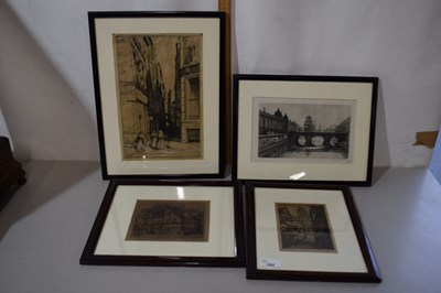 Lot 292 - Group of four various small engravings of...