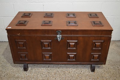 Lot 331 - A 20th Century hardwood blanket box