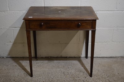 Lot 337 - 19th Century mahogany single drawer side table