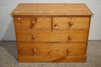 Lot 352 - A Victorian pine four drawer chest