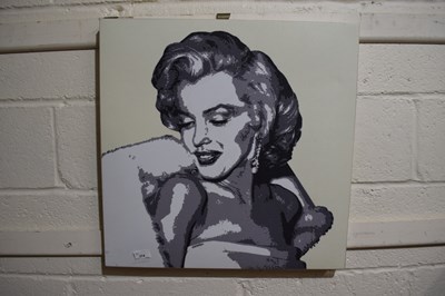 Lot 374 - A modern screen print of Marilyn Monroe