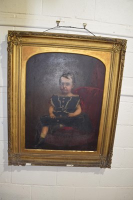 Lot 382 - Victorian school portrait study of a young...