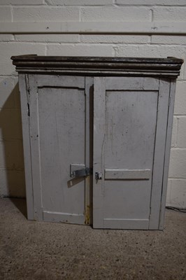 Lot 384 - A painted pine two door cupboard