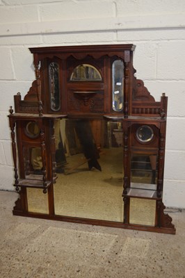 Lot 388 - A late Victorian American walnut framed multi...