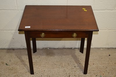 Lot 275 - Small mahogany single drawer side table with...