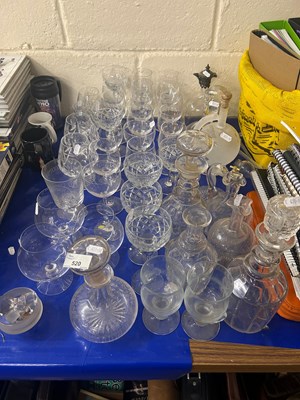 Lot 520 - Mixed Lot: Various clear drinking glasses,...