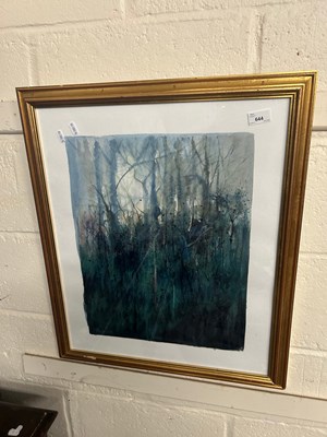 Lot 644 - A contemporary abstract watercolour of a...