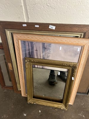 Lot 649 - Mixed Lot: Assorted picture frames, mirror etc