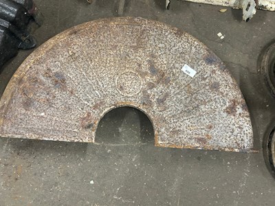 Lot 686 - An iron cover from a root chopper blade