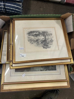 Lot 742 - A box of mixed pictures