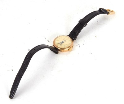 Lot 242 - A yellow metal lady's Technos wristwatch,...