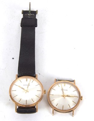 Lot 270 - Two gents 9ct gold cased Garrard wristwatches,...