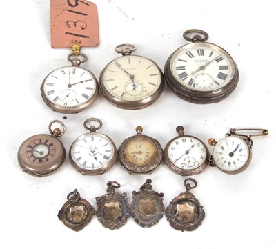 Lot 292 - Mixed Lot: Various pocket watches and four...