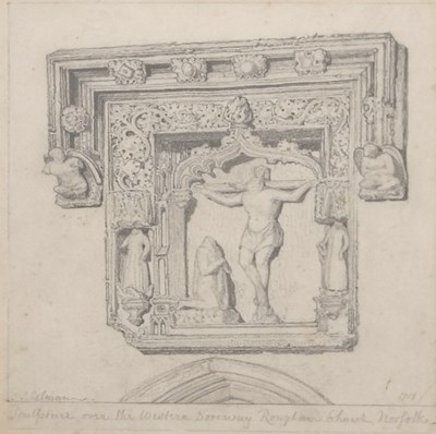 Lot 448 - John Sell Cotman (1782-1842), "Sculpture over...