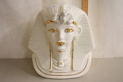 Lot 8 - A ceramic bust of a Pharoah