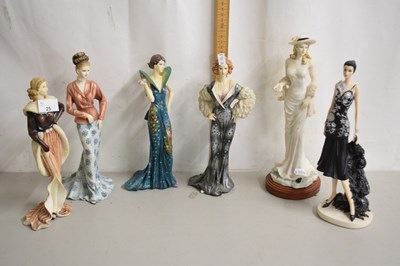 Lot 25 - Group of figurines of ladies by The Regal...